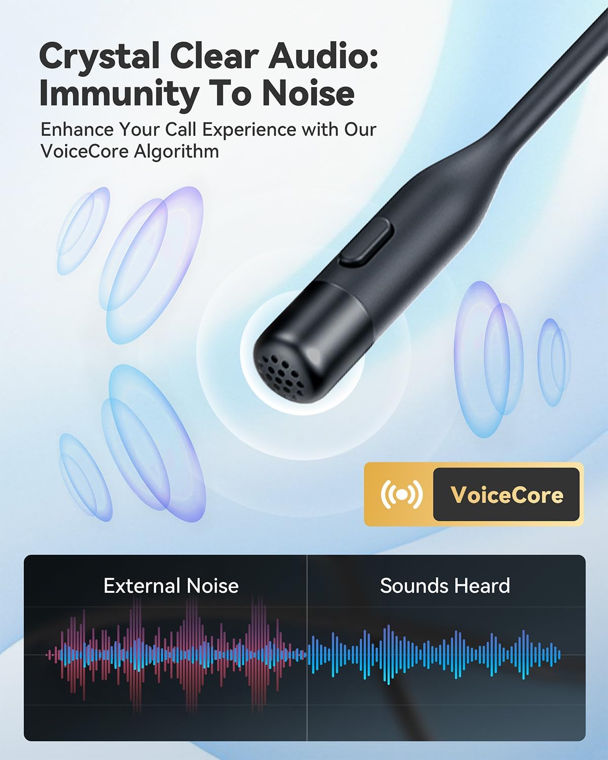 Airflow Open-Ear Headphones with Mic