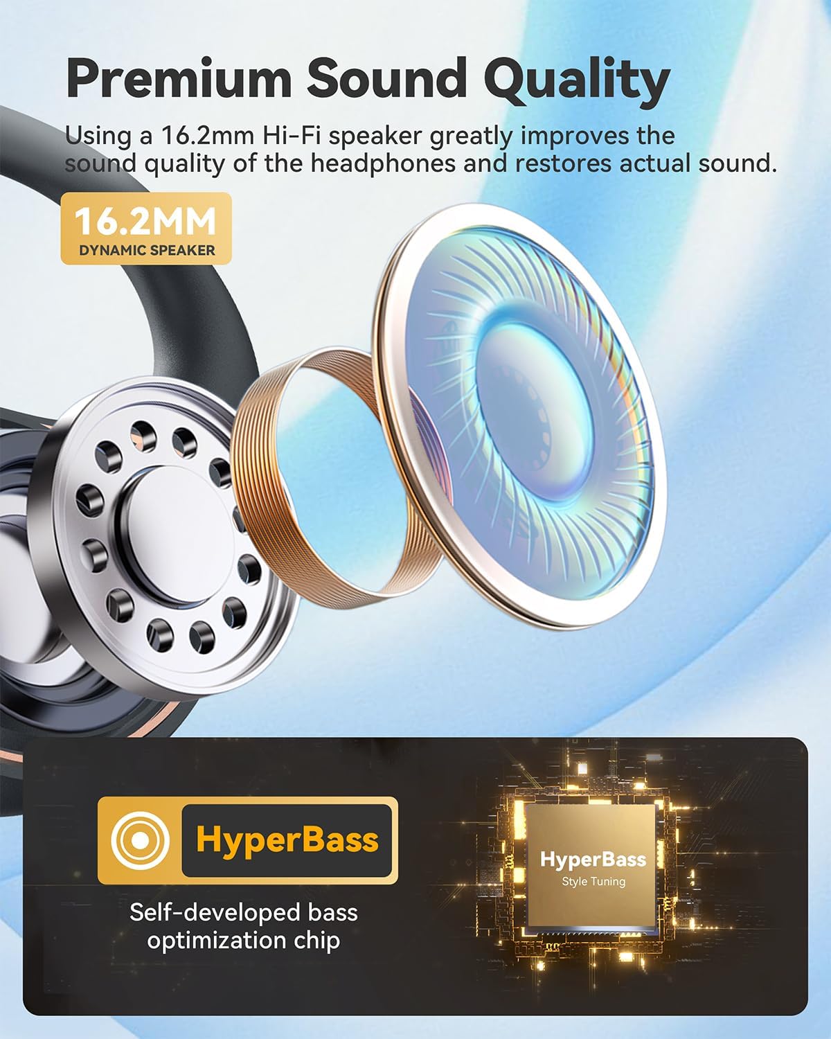 Airflow Open-Ear Headphones with Mic